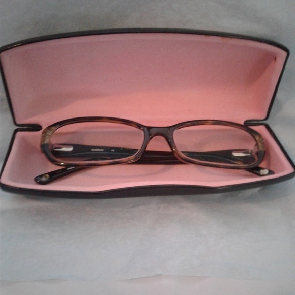 🤓👓 bebe Smoky Topaz Eyeglass Frames w/case 👓🤓 - Picture 1 of 7